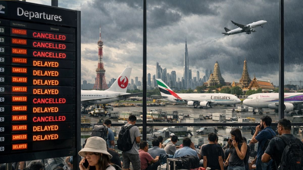 Asia Travel Chaos - 67 Flights Cancelled and 1,470 Delayed Across Major Hubs Including Tokyo, Dubai, Bangkok and Delhi